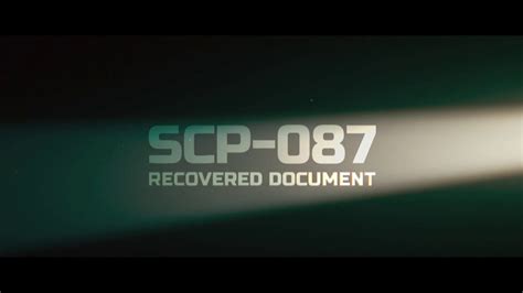 Scp 087 Recovered Document Youtube