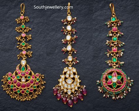 Buy from a varied range of latest designer maang tikkas only at aza fashions. Maang Tikka Designs - Indian Jewellery Designs