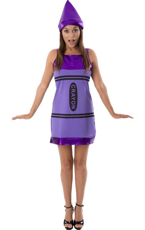 Womens Purple Crayon Costume in 2020 | Crayon fancy dress costume, Crayon fancy dress, Fun fancy ...