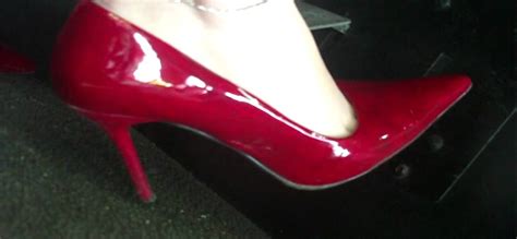 Beautiful East Coast Girls Putting The Pedal To The Metal Red Pumps