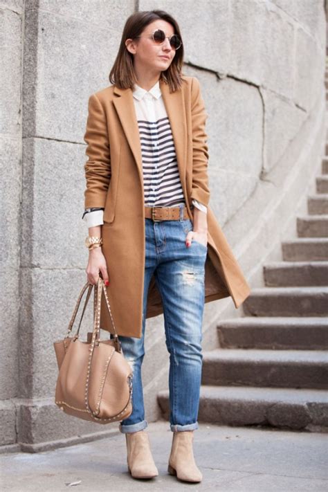 10 outfits coquetos con abrigos largos color beige para el invierno 2015 16