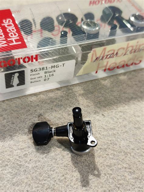 Gotoh Mg T X Long Shaft 215mm Black Tuner Set 6 In Line 07 Button