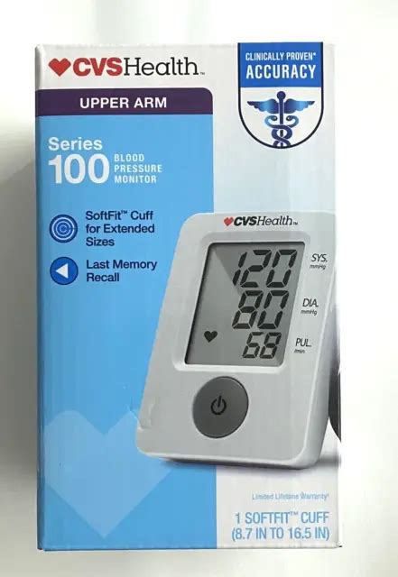 Cvs Health Series 100 Arm Blood Pressure Monitor Model Bp3ng1 1acvs