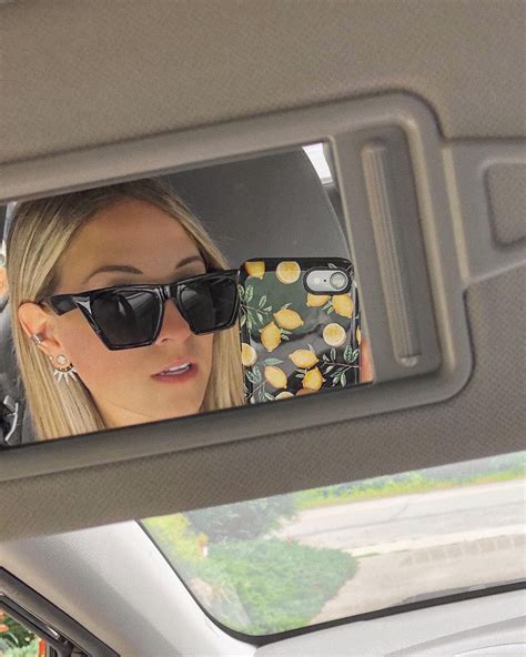 Car Selfie 🍋 Round Sunglasses Car Selfie Snapchat Spectacles