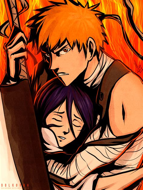 Ichigo And Rukia Save Me By Solkorra On Deviantart