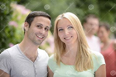 Portrait Of A Happy Heterosexual Couple Stock Image Image Of