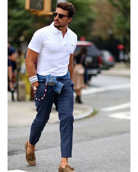 Modern men casual outfit - Yes or no? | Mens outfits, Polo ... Whether you prefer something sleek or rugged the backbone of the casual outfit since the 1950s, great fitting jeans can easily be dressed up or toned down.