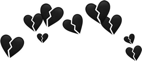 Hearts Black Freetoedit Hearts Black Sticker By Ut1vu