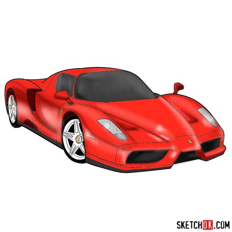 Learn How To Draw A Ferrari Enzo In 11 Easy Steps