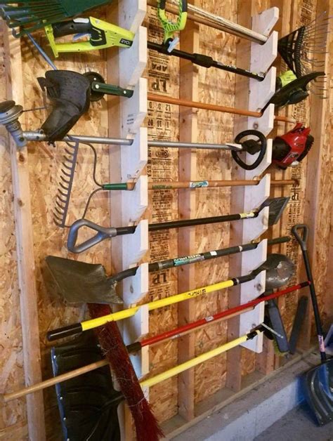 The Original Yard Tool Rack Etsy Diy Garage Storage Storage Shed Organization Garage