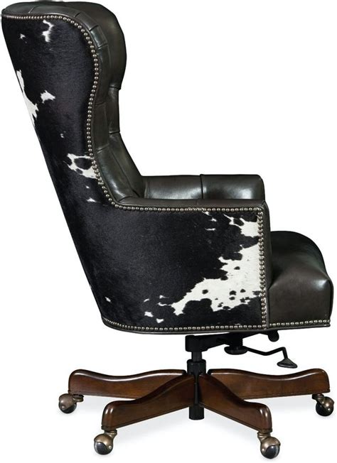 Hooker® Furniture Ec Katherine Dark Natchez Brown Legendary Graphite Executive Swivel Tilt Chair