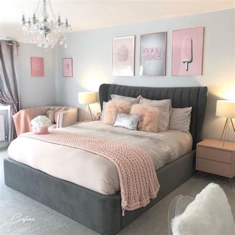 75 Awesome Gray Bedroom Ideas Will Inspire You Crafome Diseño De Habitación Femenina Cosas