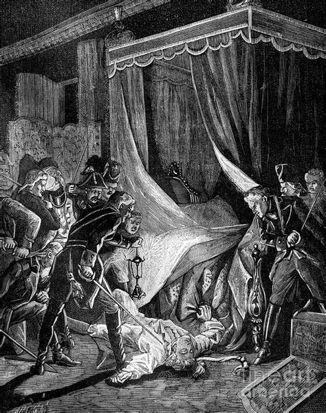 the murder of tsar paul i of russia drawing by print collector fine art america