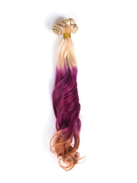 Mermaid Colorful Indian Remy Clip In Hair Extensions Cd003 Clip In