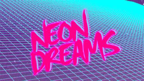 Neondreams Digital Heart Neon Retro Waves 80s Retro