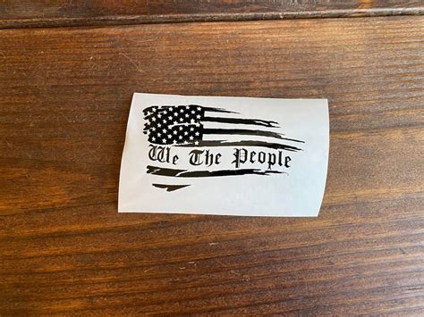 We The People Decal American Flag Decal 1776 Decal Etsy