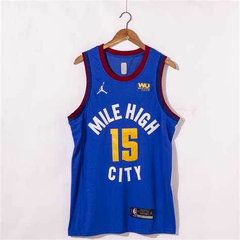 Nuggets launch nuggets basketball academy. Camiseta Nikola Jokić #15 Denver Nuggets 2021 Azul City ...