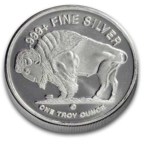 One Troy Ounce 999 Fine Silver Buffalo Silver Rounds 1 Oz