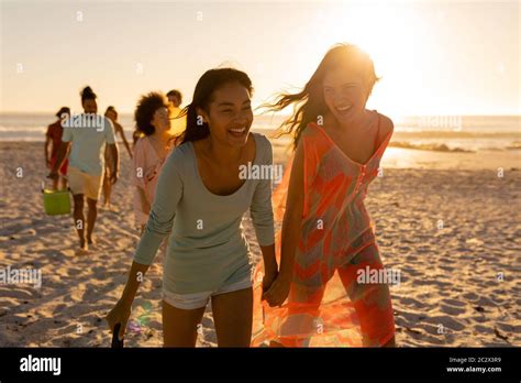 Mixed Group Beach Hi Res Stock Photography And Images Alamy
