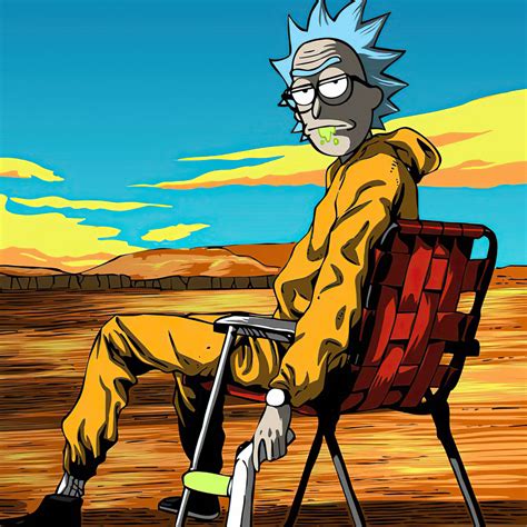1080x1080 Rick And Morty X Breaking Bad 1080x1080 Resolution Wallpaper
