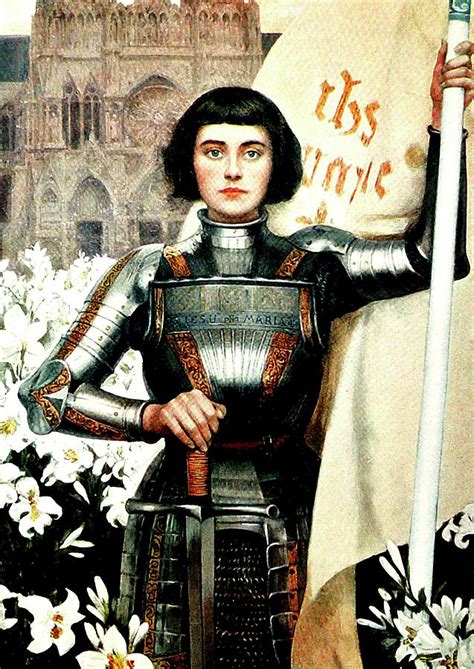 St Joan Of Arc Jeanne Darca Mixed Media By Albert Lynch
