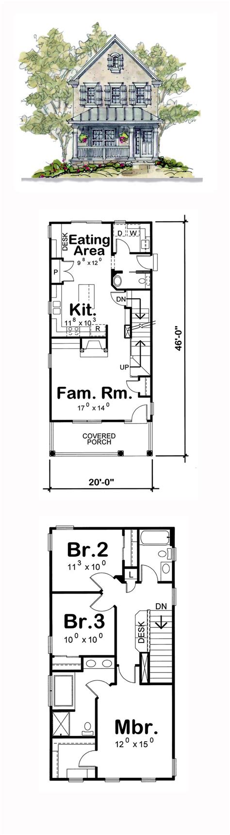 Small House Plans For Narrow Lots House Plans