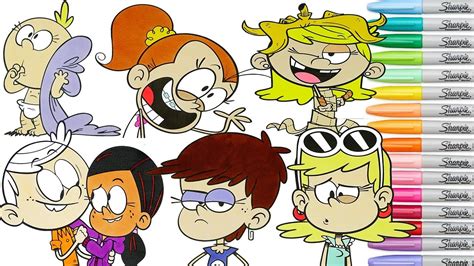 The Loud House Coloring Book Compilation Lincoln Ronnie Lola Leni Luna