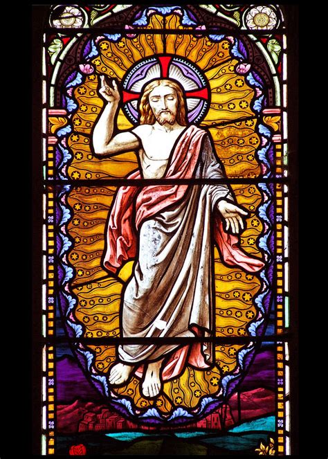 Jesus Ascension To Heaven Stained Glass Photograph By Munir Alawi
