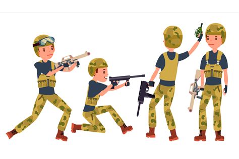 Young Army Soldiers Graphic By Pikepicture · Creative Fabrica