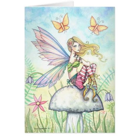 Helenas Garden Fairy Card By Molly Harrison Zazzle