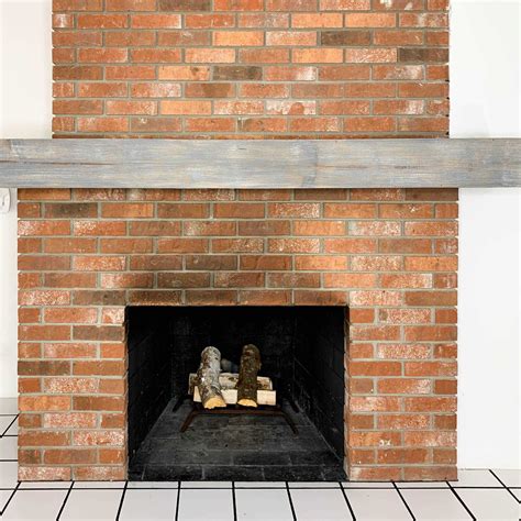 Diy Painted Brick Fireplace Makeover On A Budget Before And After The