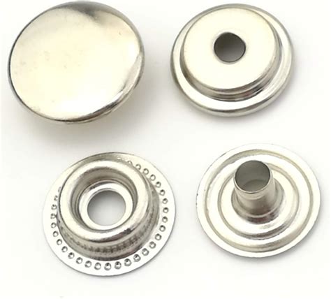 50setlot Solid Brass Coat Button Metal Snap Button Diy No