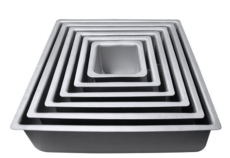 Square Cake Pans 4 In Height Azucar Arte
