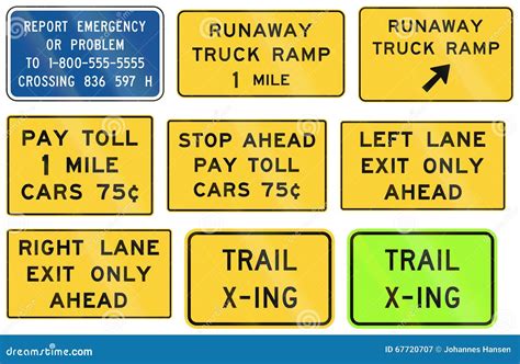 Regulatory United States Mutcd Road Signs Royalty Free Stock Photo