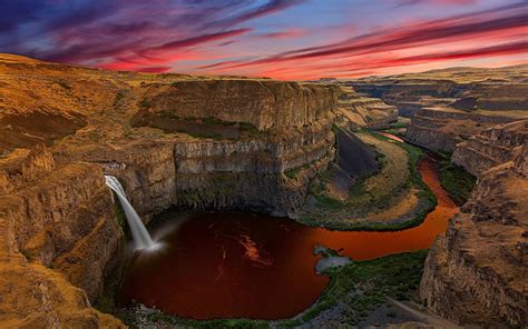 Les chutes de Palouse États Unis Les chutes s élèvent à 60 mètres de