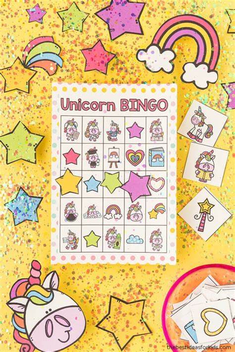 Unicorn Bingo Free Printable The Best Ideas For Kids