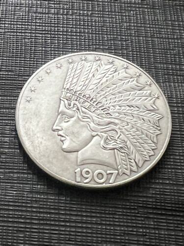 1907 Silver Indian Ten Dollars Coin Ebay