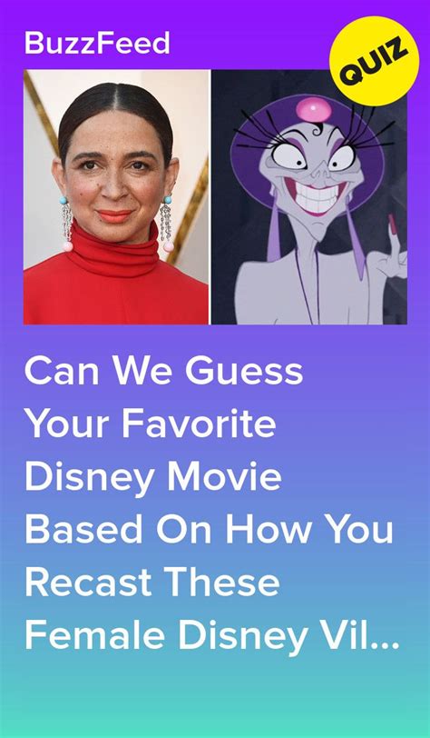 recast these female disney villains and we ll guess which disney film is your favorite disney