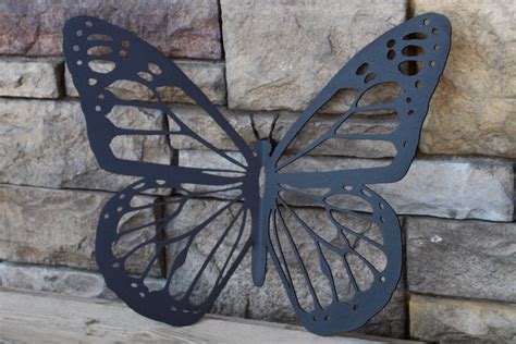 Black Metal Monarch Butterfly Wall Art Metal Butterfly