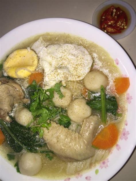 Resepi bihun sup ala thai 1 kg tulang rusuk atau nak guna ayam pun boleh sesekali tukar selera 5 liter air atau bergantung pada. Sup Mi Suah Ala Cina Sempoi & Menyegarkan