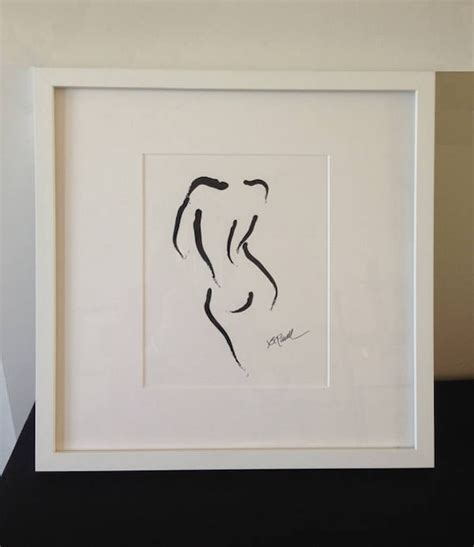 Abstract Nude Mid Century Modern ArtBlack And White Art Mod Art Nude