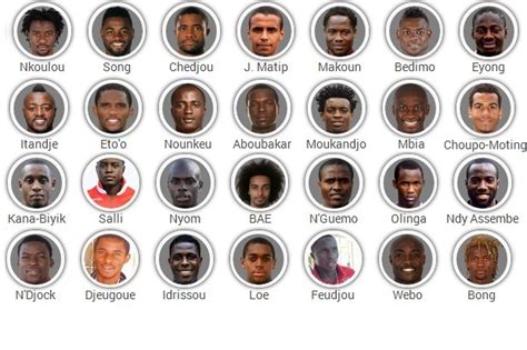 Cameroon 2014 Fifa World Cup Squad Player By Player Guide Bleacher