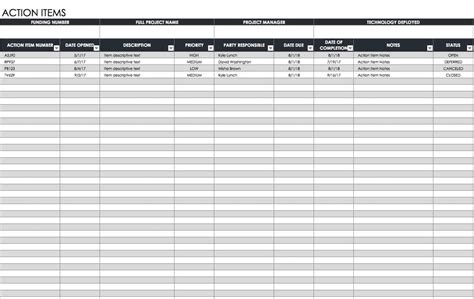 Modèle Plan Daction Excel