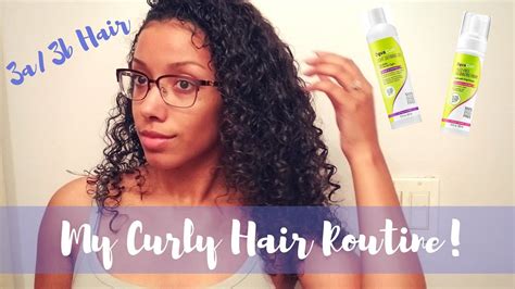 My Curly Hair Routine 3a3b Hair Devacurl Youtube