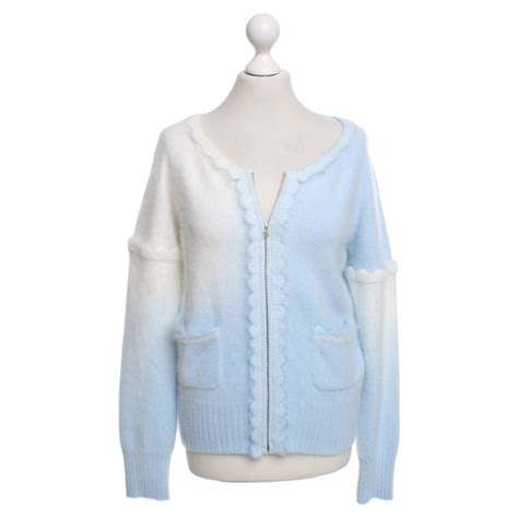 Chanel Cardigan With Gradient Buy Second Hand Chanel Cardigan With
