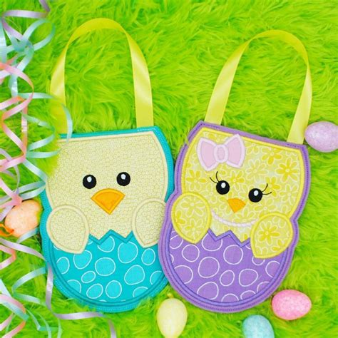 In The Hoop Easter Treat Bags Set 3 Easter Treat Bags Machine