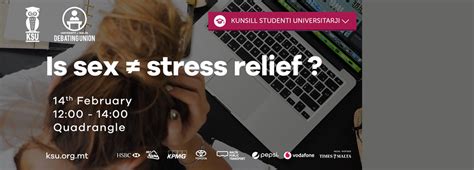 Debate Is Sex Stress Relief Newspoint University Of Malta Free Hot