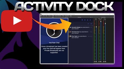 How To Get A Youtube Activity Feed Dock In Obs Youtube