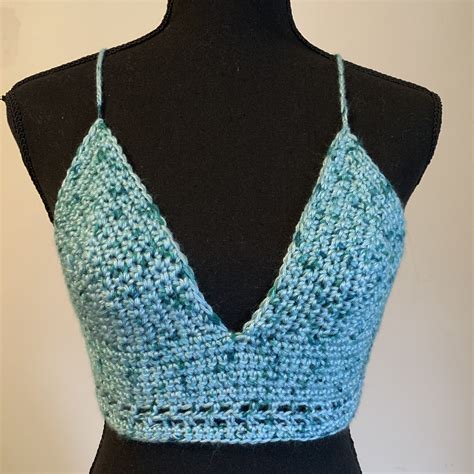 Crocheted Bikini Tophalter Crochet Bikini Top Crocheted Item