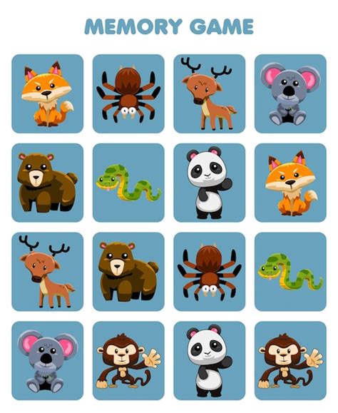 Imágenes De Juego Memoria Animales Descarga Gratuita En Freepik